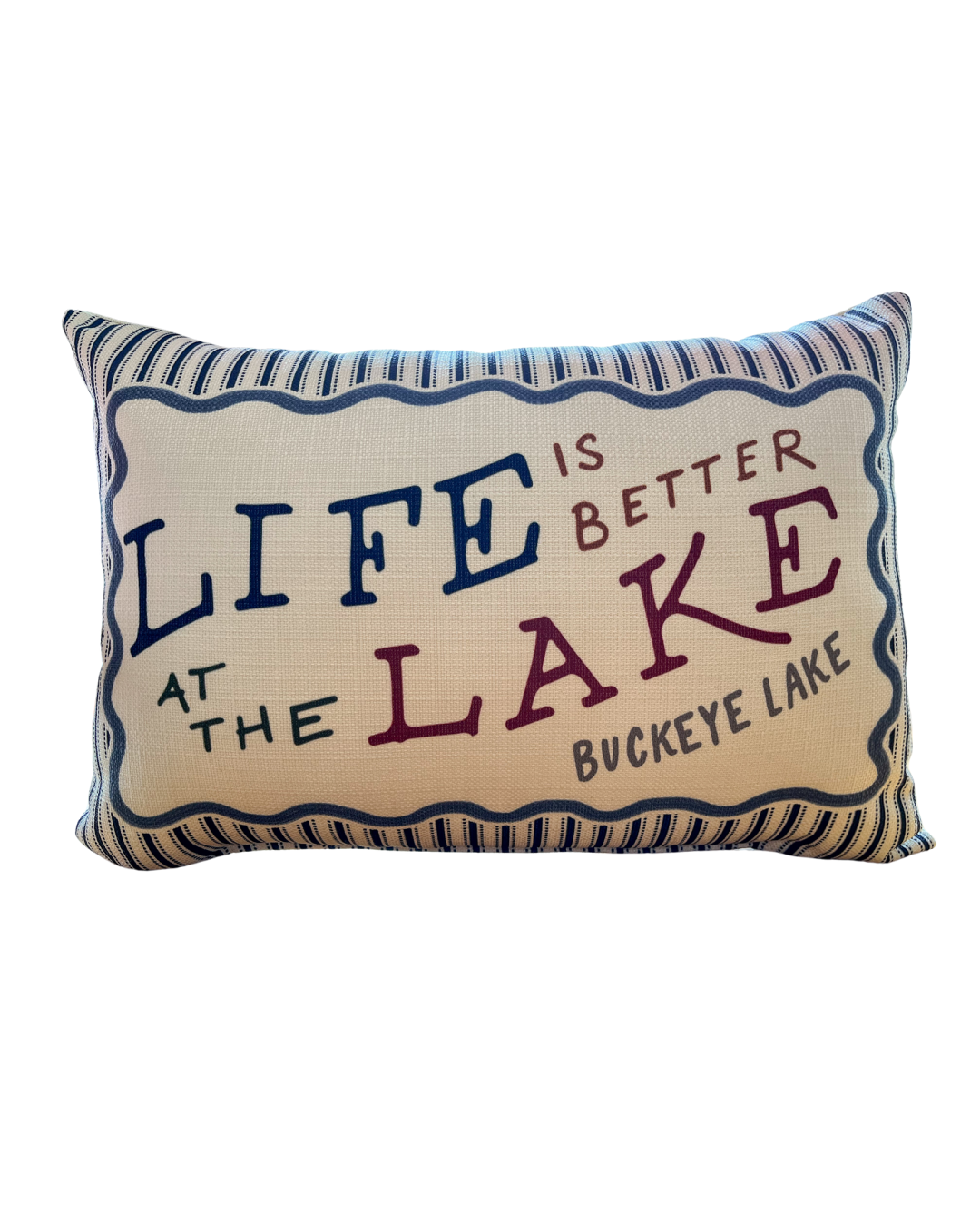 Life Is Better At The Lake Pillow – 2nd Street Market Newark