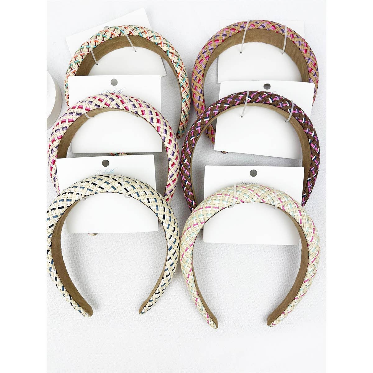 Padded Woven Straw Headband