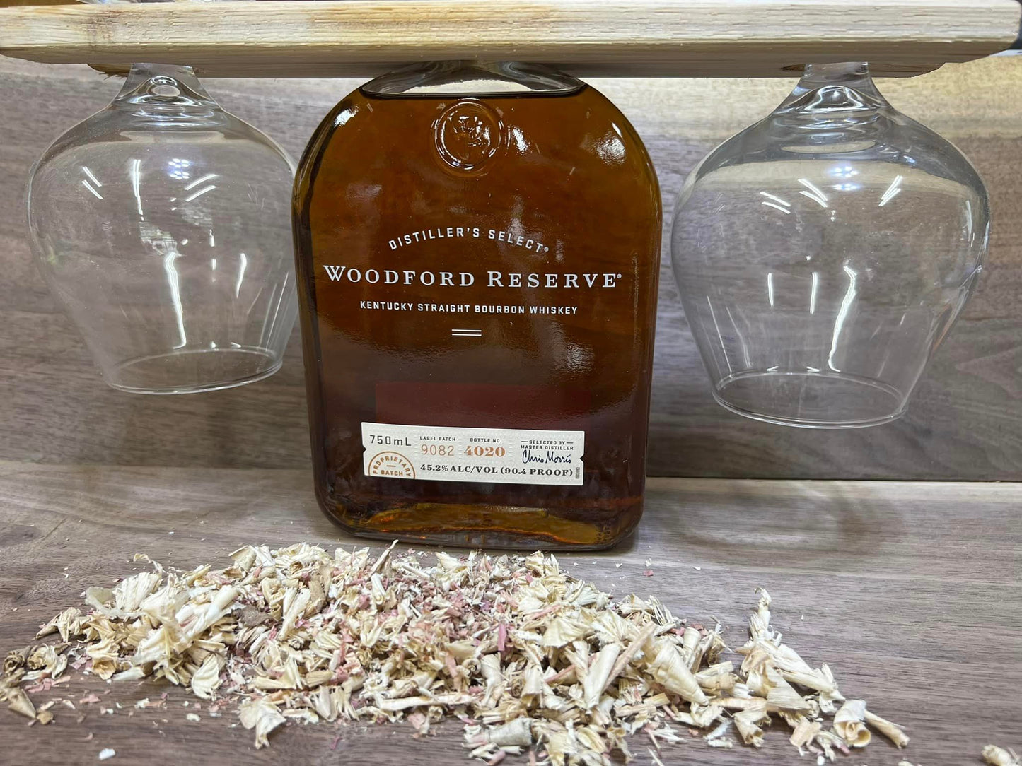 Wood Bourbon Caddy