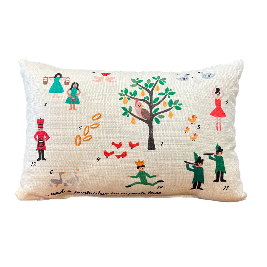 12 Days of Christmas Pillow