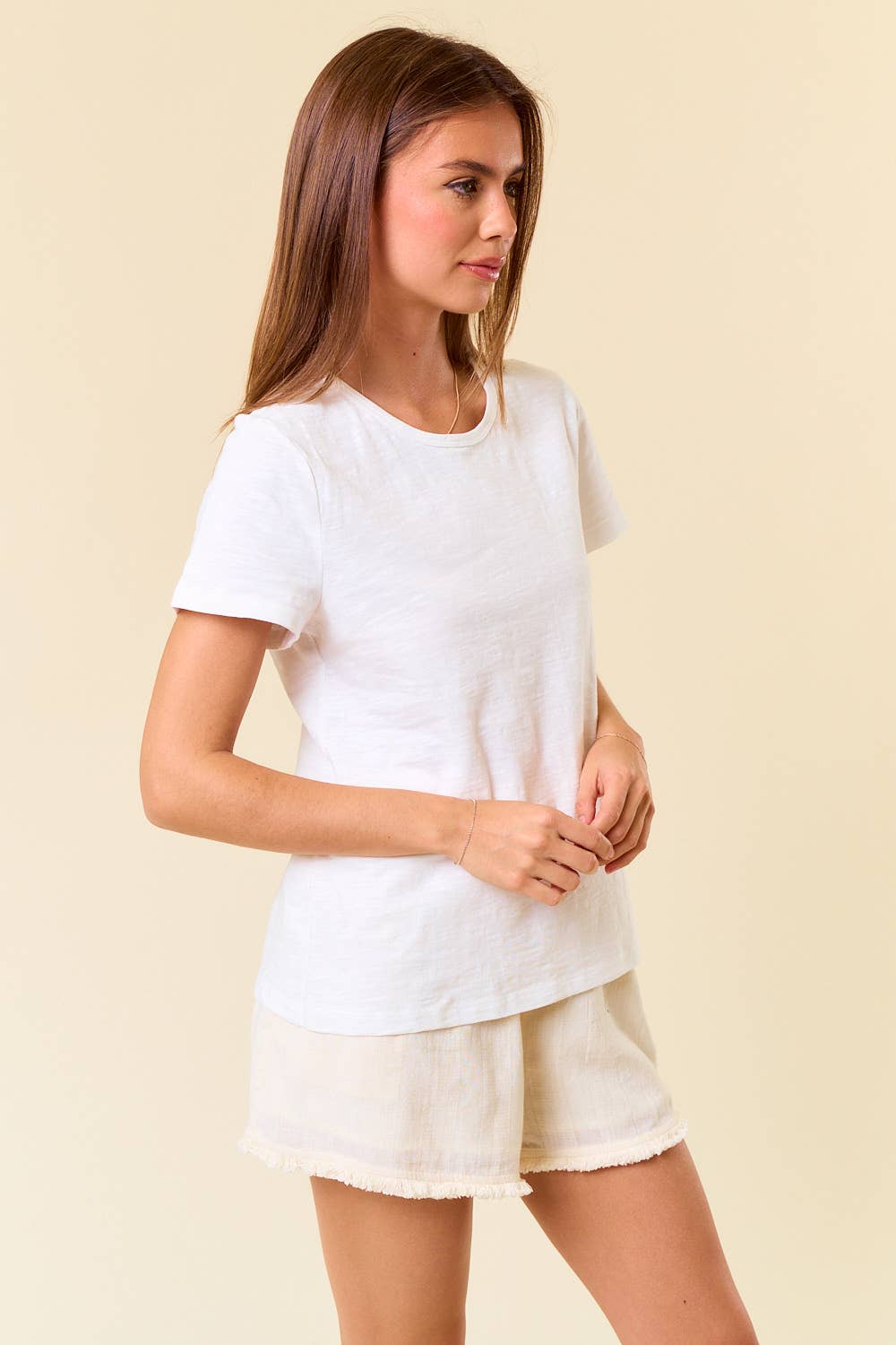Short Sleeve Tee in White