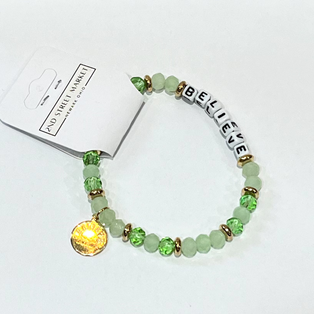 BELIEVE Beaded Bracelet