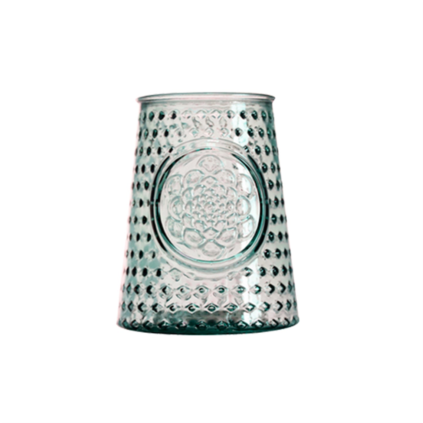 Teal Mandala Vase