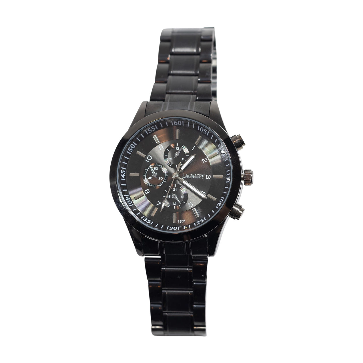 Metal Links Watch - Black