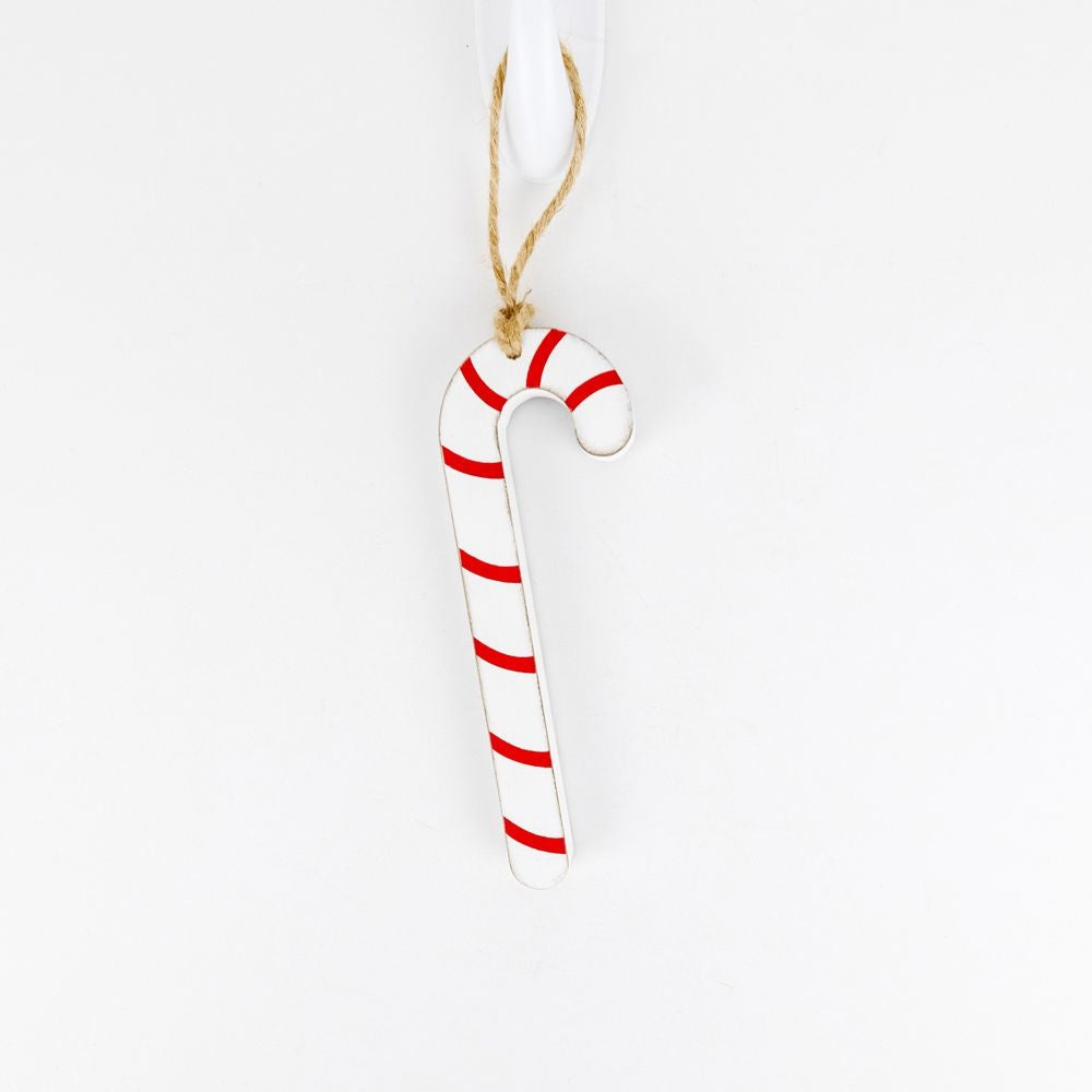 Wood Candy Cane Ornament