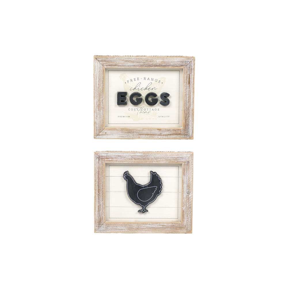 EGGS Wooden Farm Sign