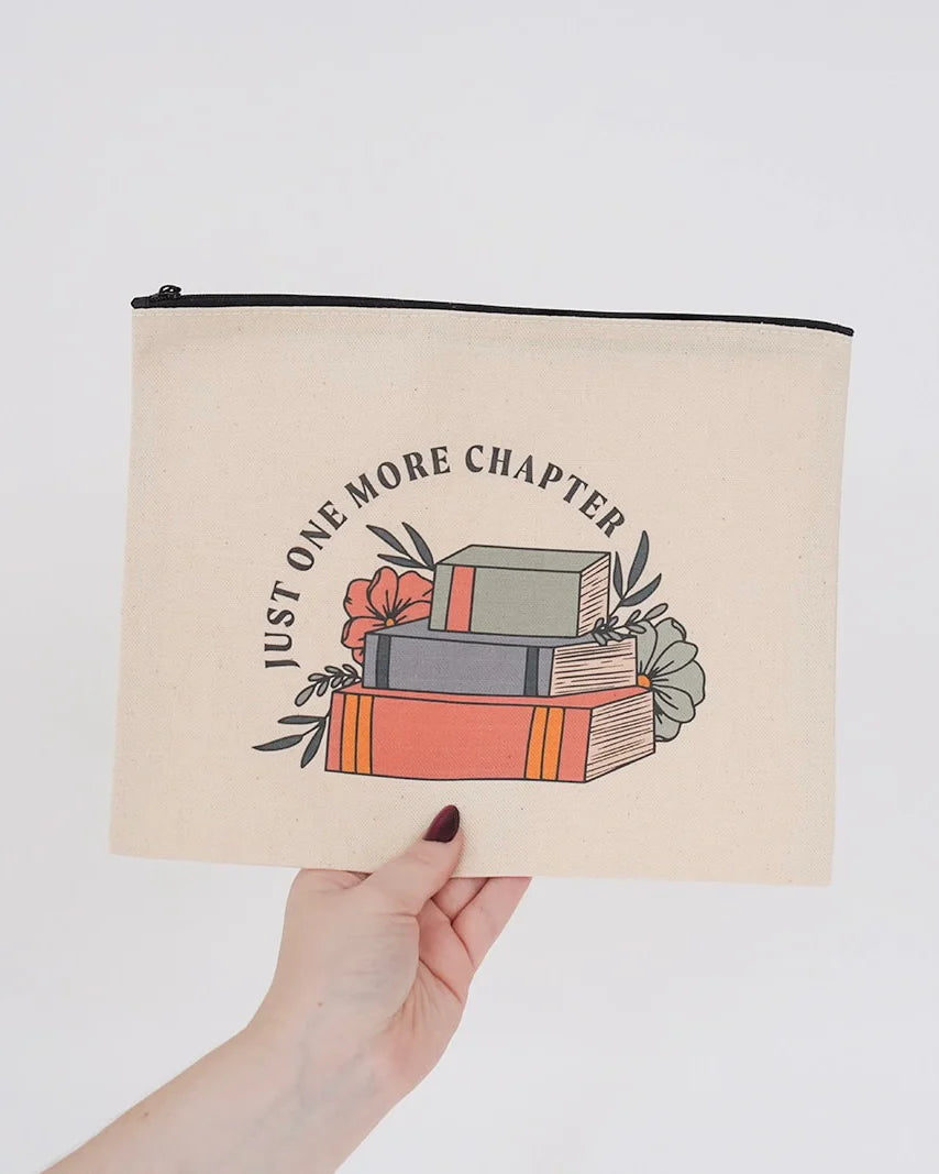 Just One More Chapter Book/Kindle Pouch