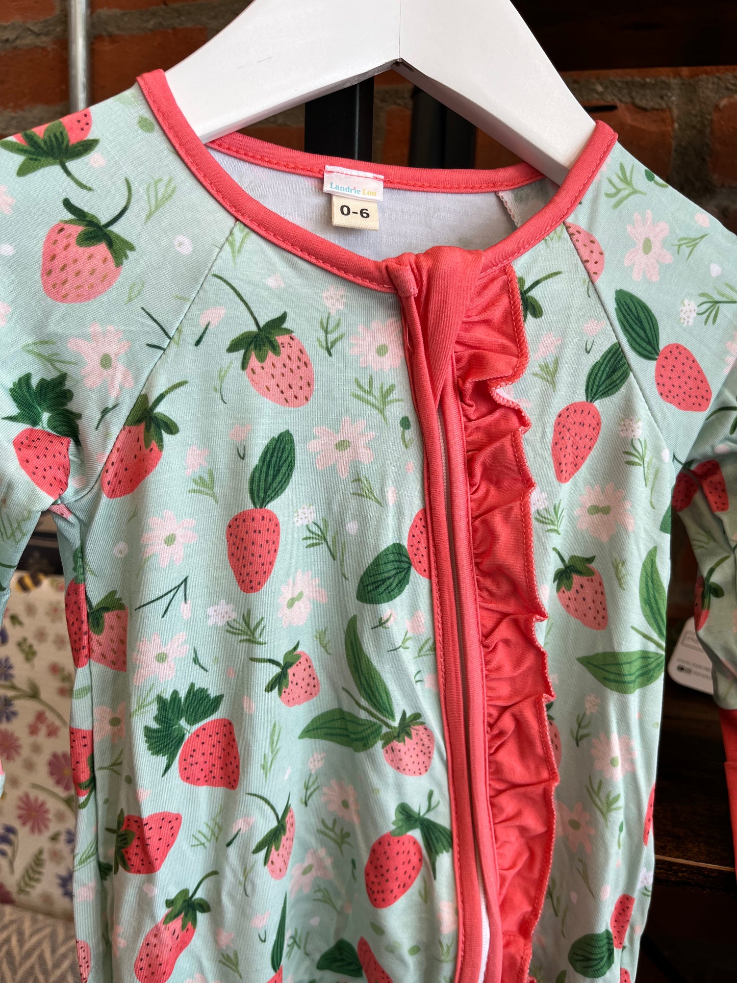 Strawberry Mint Zippy PJs