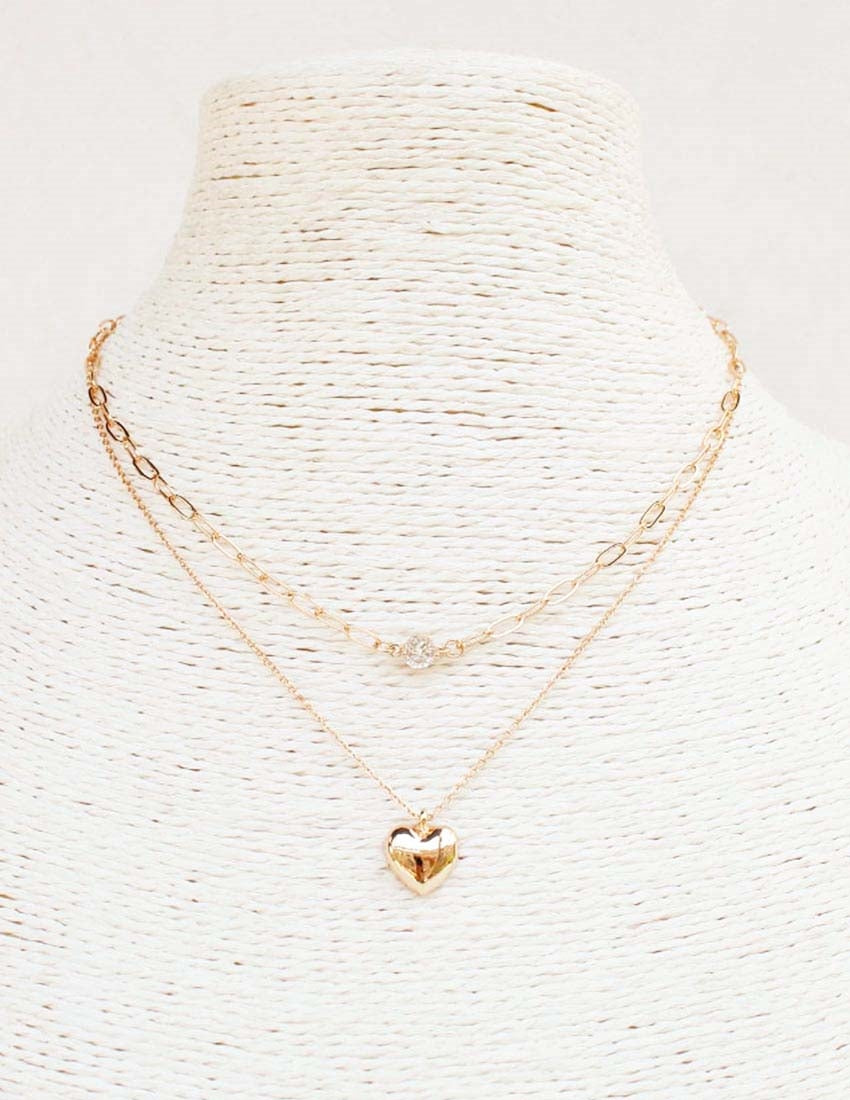 Gold Dainty Chain With Heart