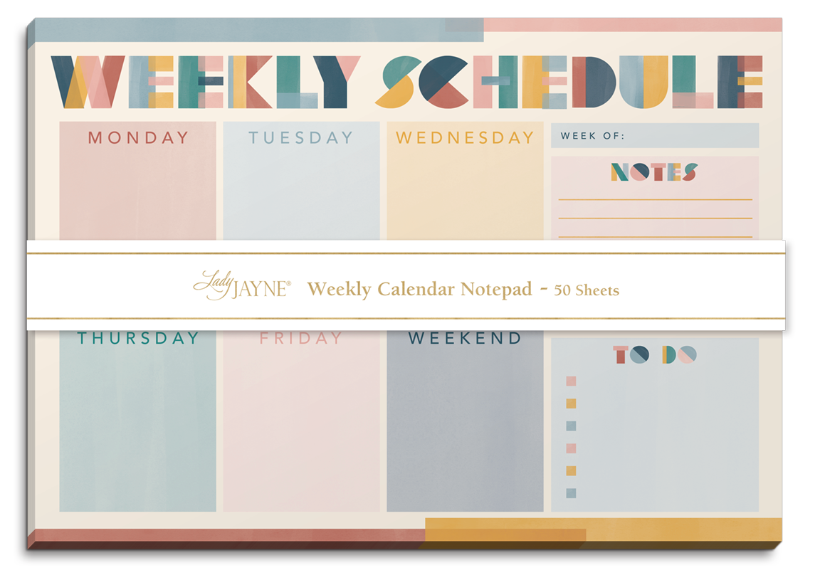Weekly Calendar Notepad