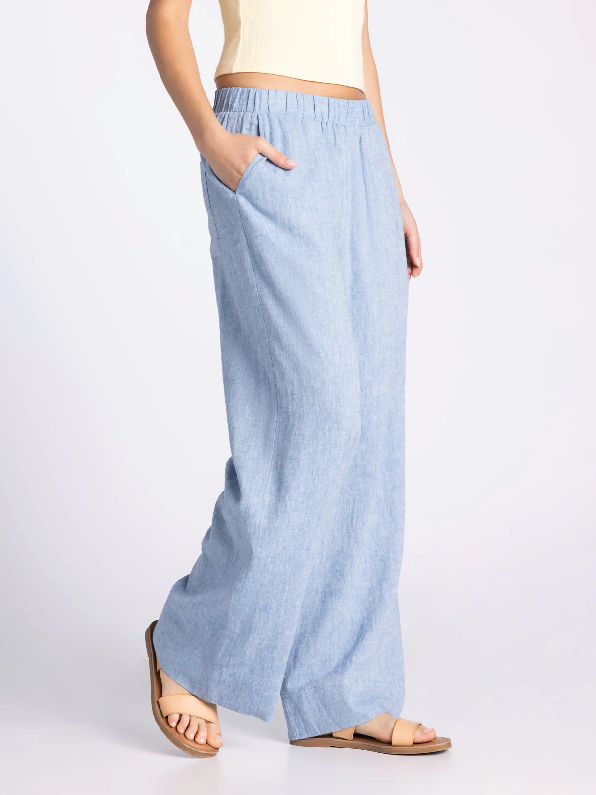 Marin Pants in Heather Blue