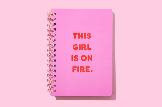 This Girl Is On Fire Spiral Notebook