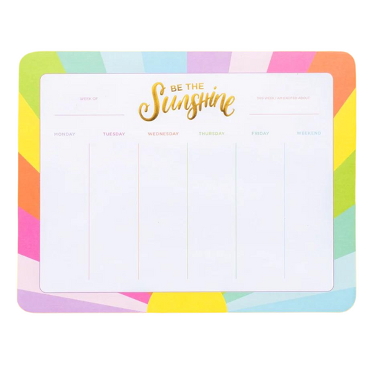 Be The Sunshine Weekly Planner