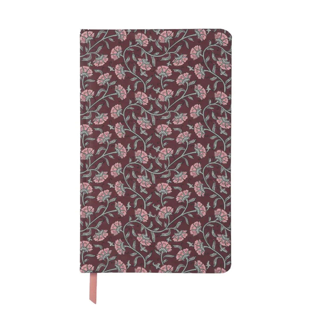 Soft Touch Journal in Burgundy Vintage Floral