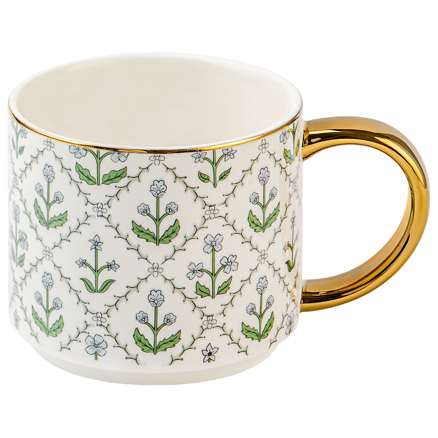 Floral Quilt Coffee Mug