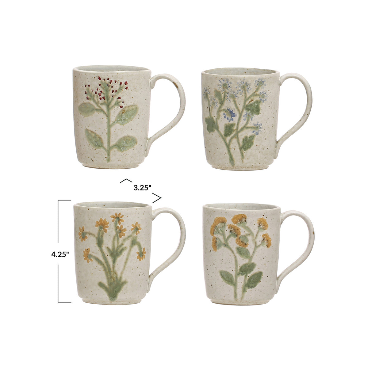 Hand Painted Botanical Mug