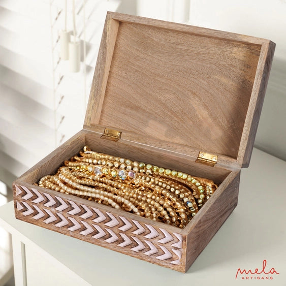 Arrow Box in Light and White Finish