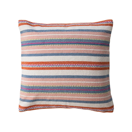 18" Colorful Stripe Pillow