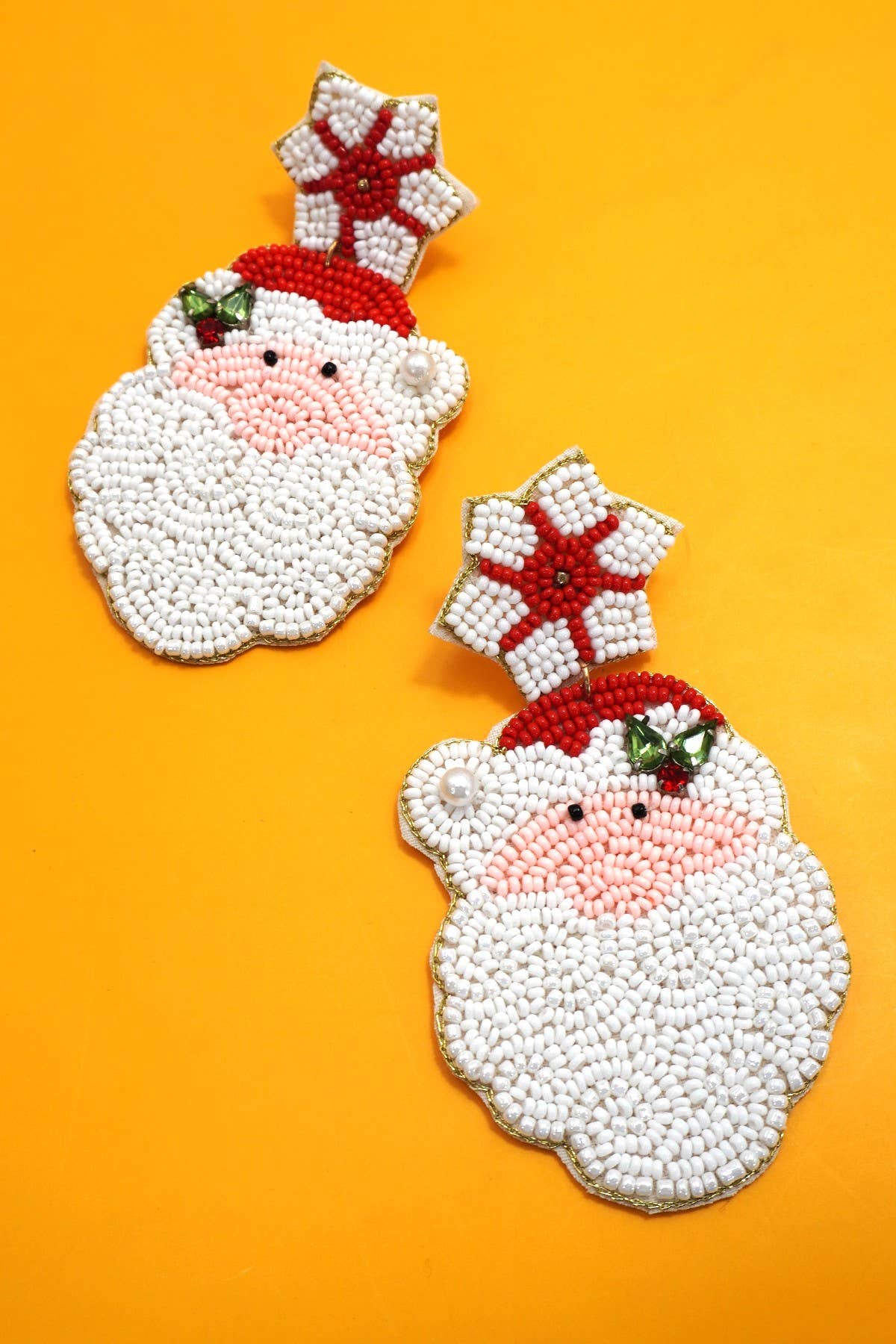 Santa Beaded Earrings