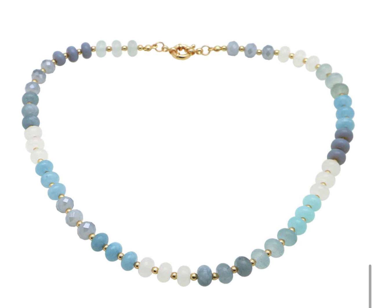 Light Blue Beaded Necklace