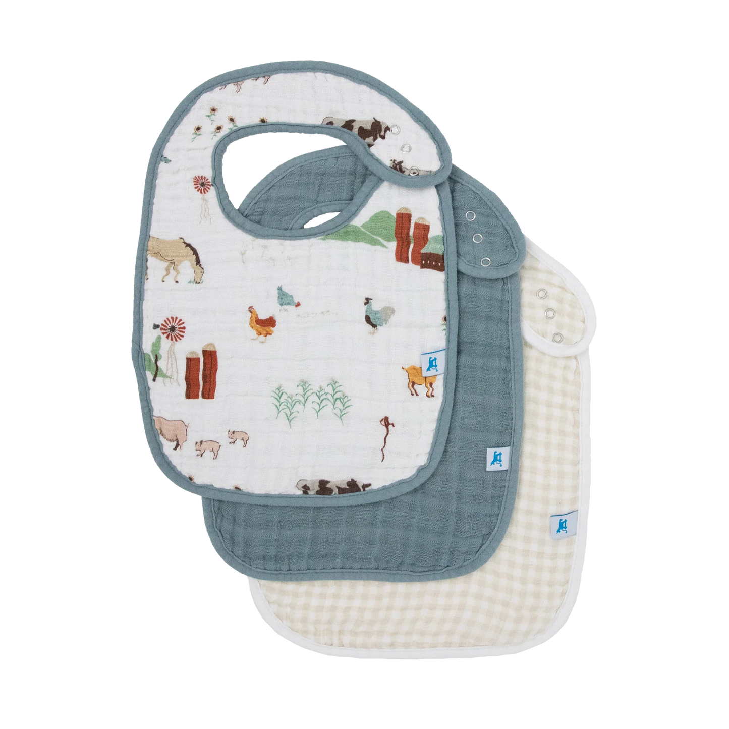 Cotton Muslin Bib 3 Pack