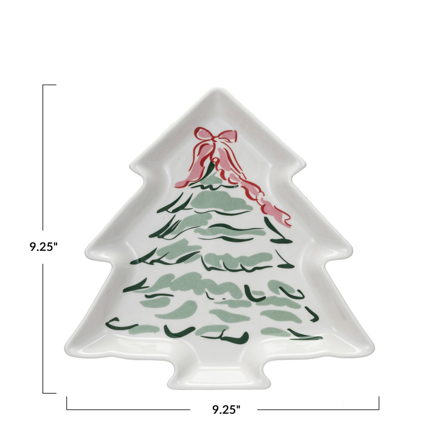 Stoneware Christmas Tree Platter