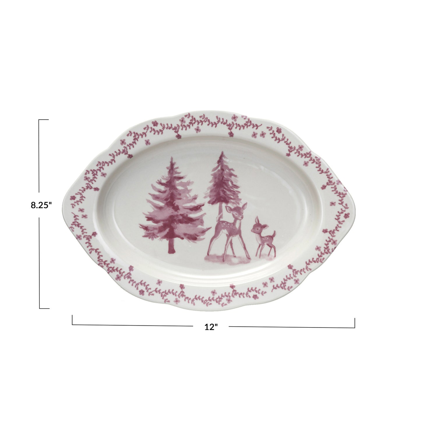 Enchanted Forest Platter in Pink & Cream