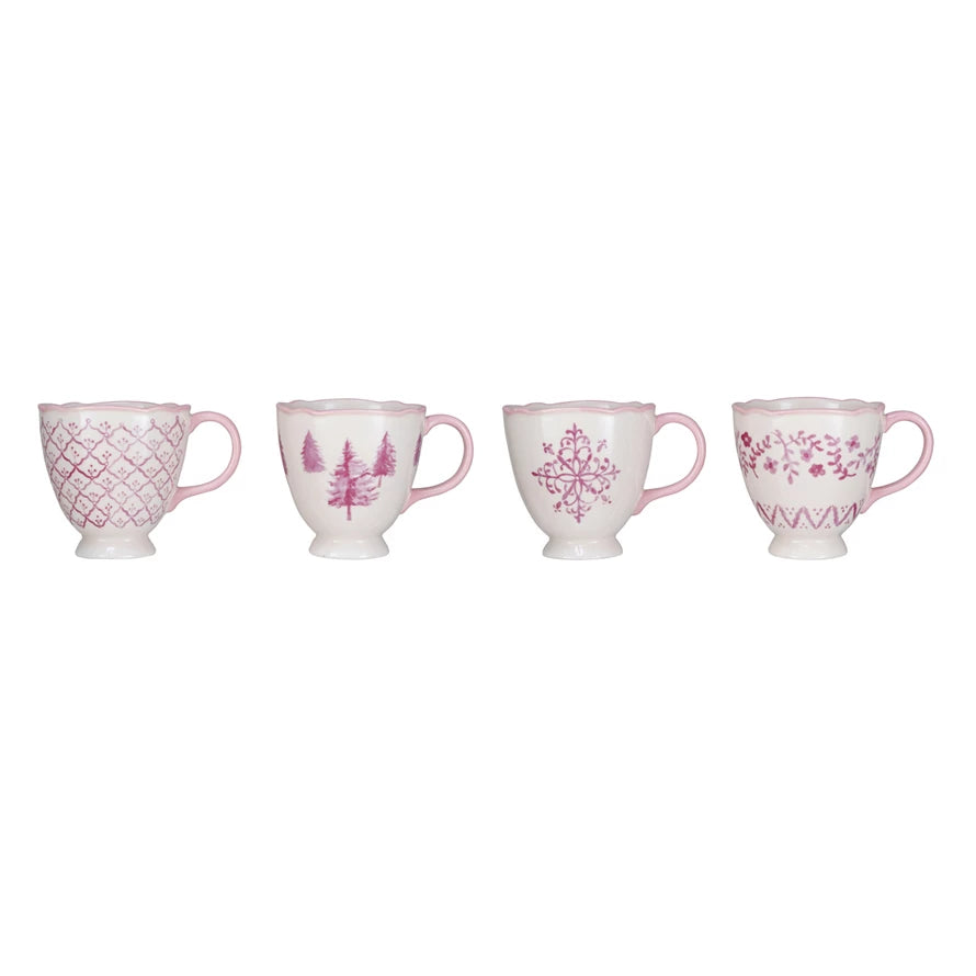 Pink Holiday Teacup