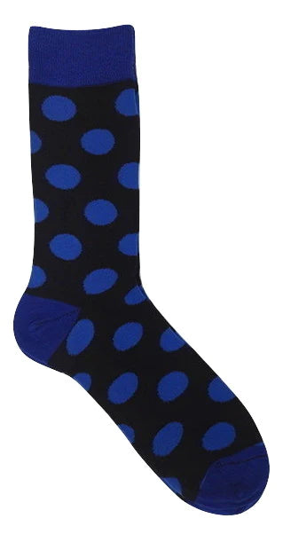 Navy Polka Dot Socks