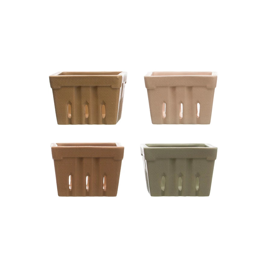 Stoneware Berry Basket