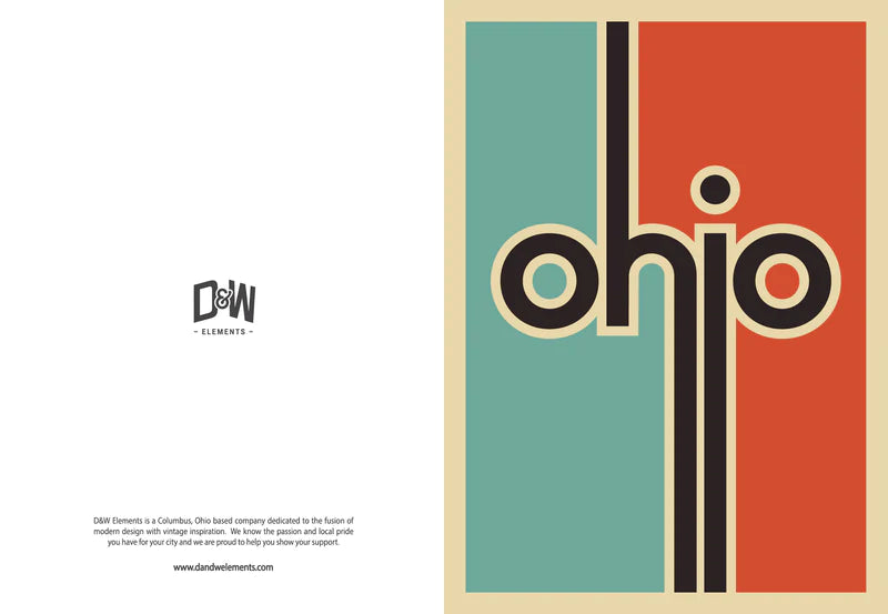 Retro Ohio Greeting Cards