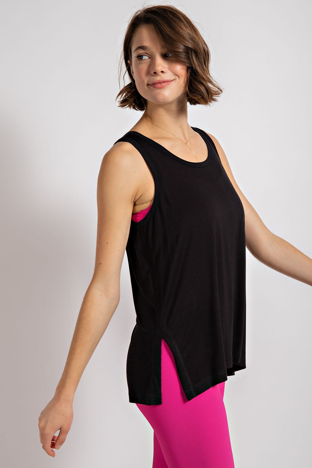 Open Back Keyhole Tank Top - FINAL SALE