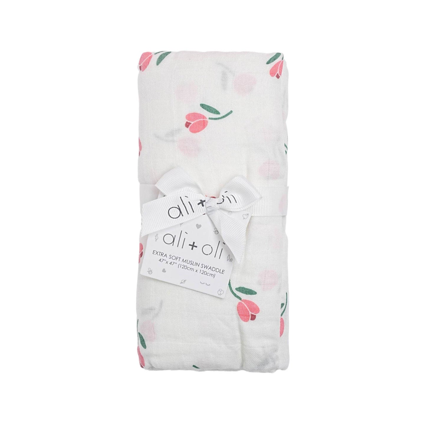 Bamboo Muslin Swaddle Blanket - Tulip
