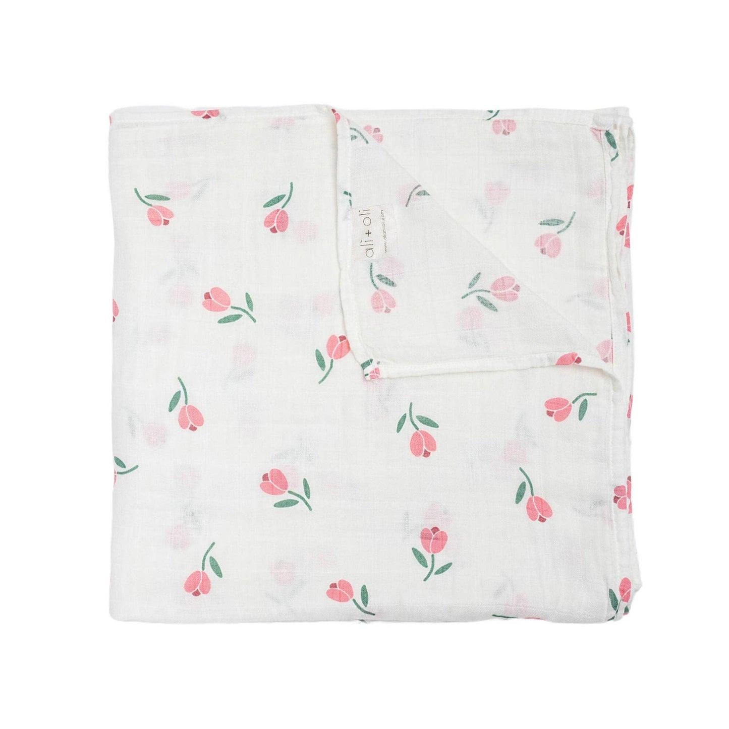 Bamboo Muslin Swaddle Blanket - Tulip