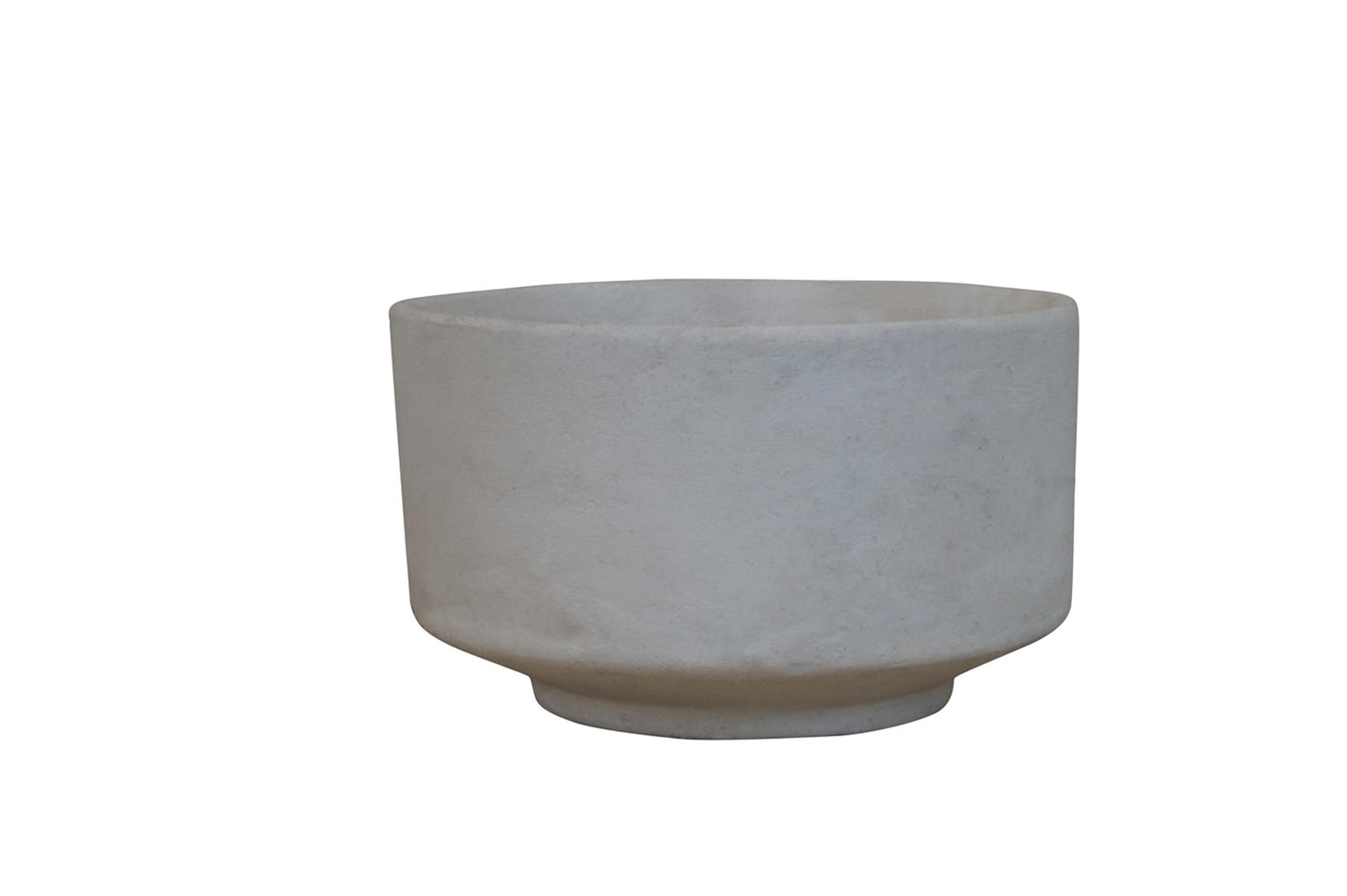 Small Paper Mache Bowl in Natural White