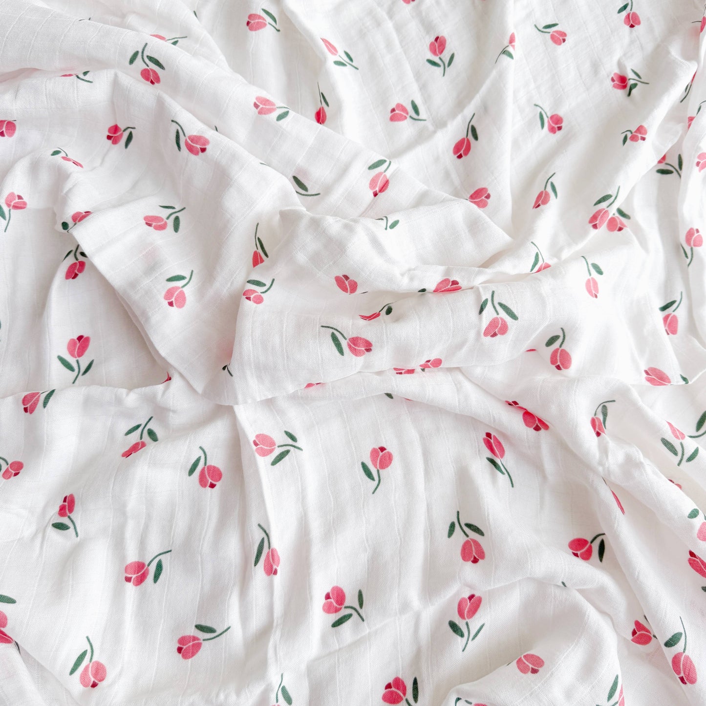 Bamboo Muslin Swaddle Blanket - Tulip