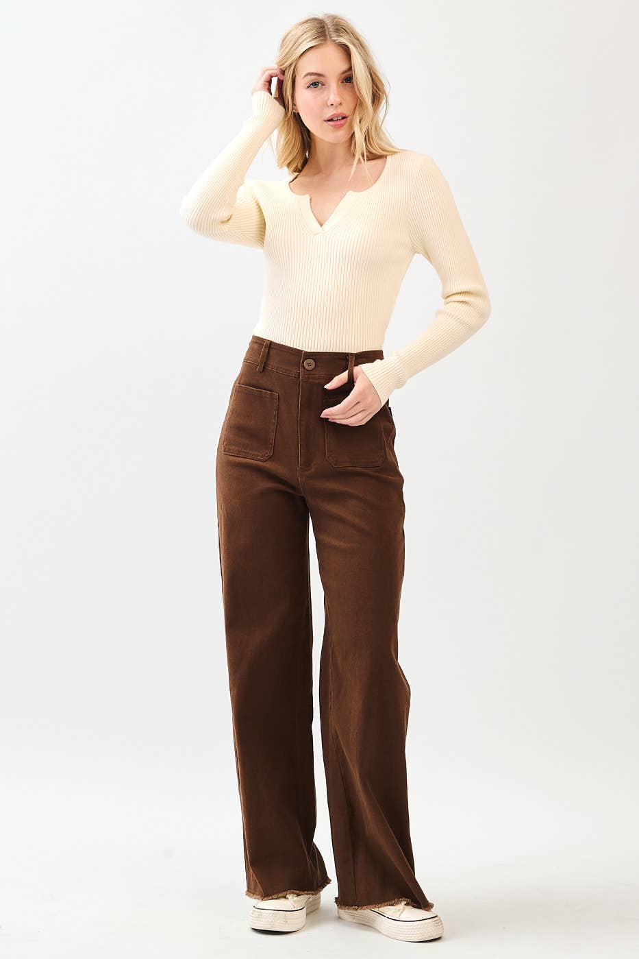 Wide Leg High Waist Pants