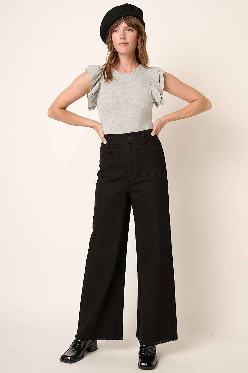 Wide Leg High Waist Pants