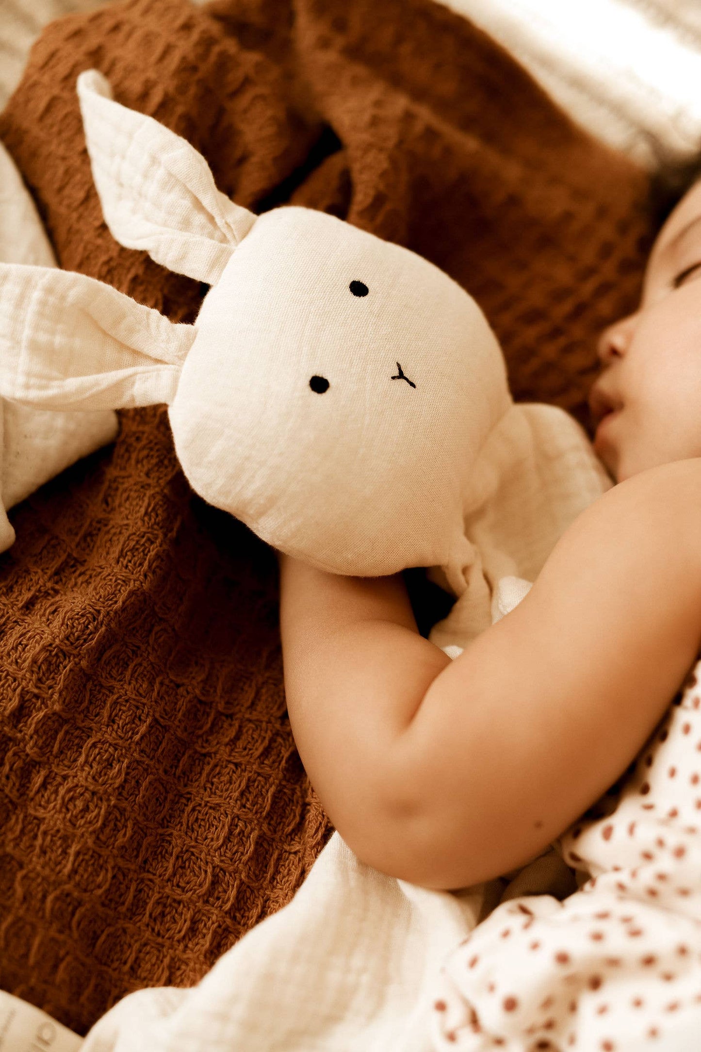 Cuddle Security Blanket Soft Muslin Cotton - Bunny