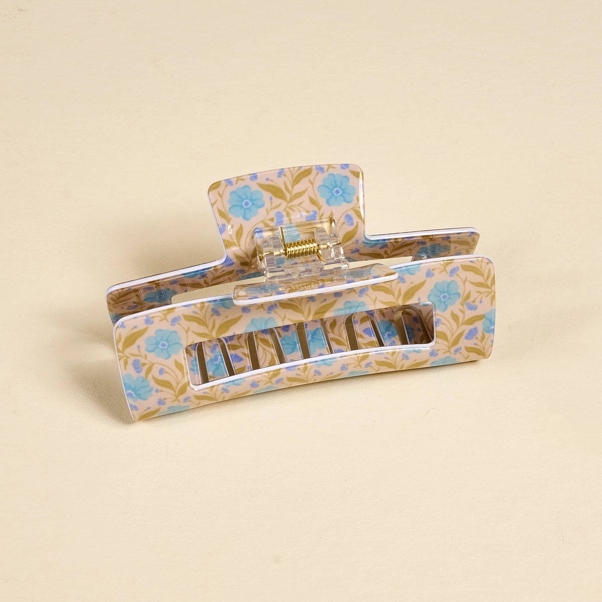 Claw Clip in Poppin' Petals Aqua