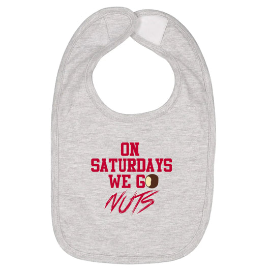 On Saturdays We Go Nuts Bib