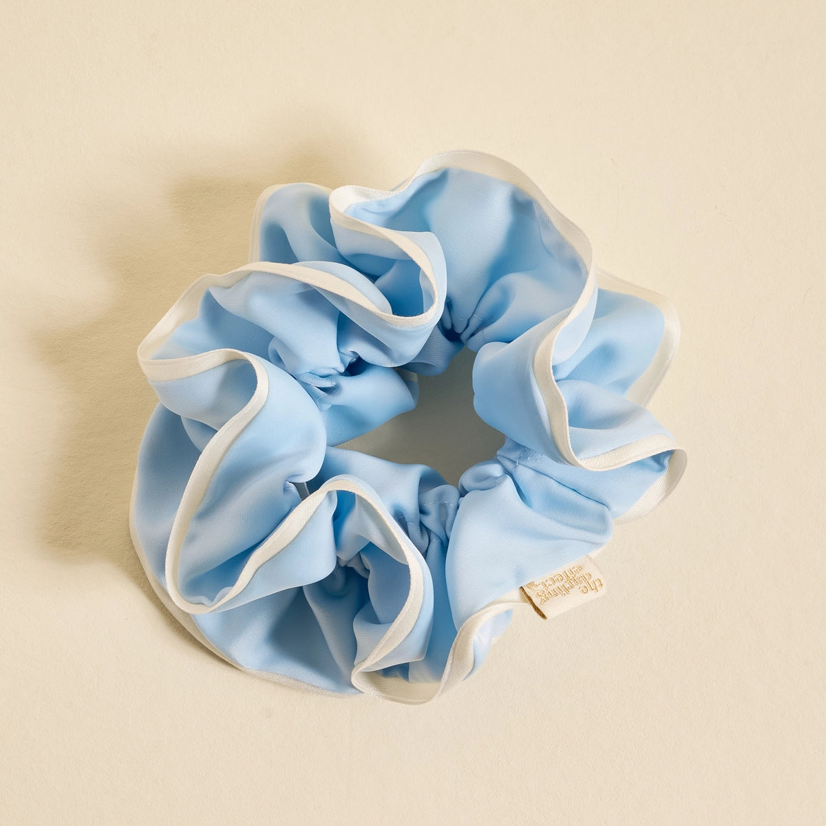 Ruffle Up Scrunchie in Light Blue