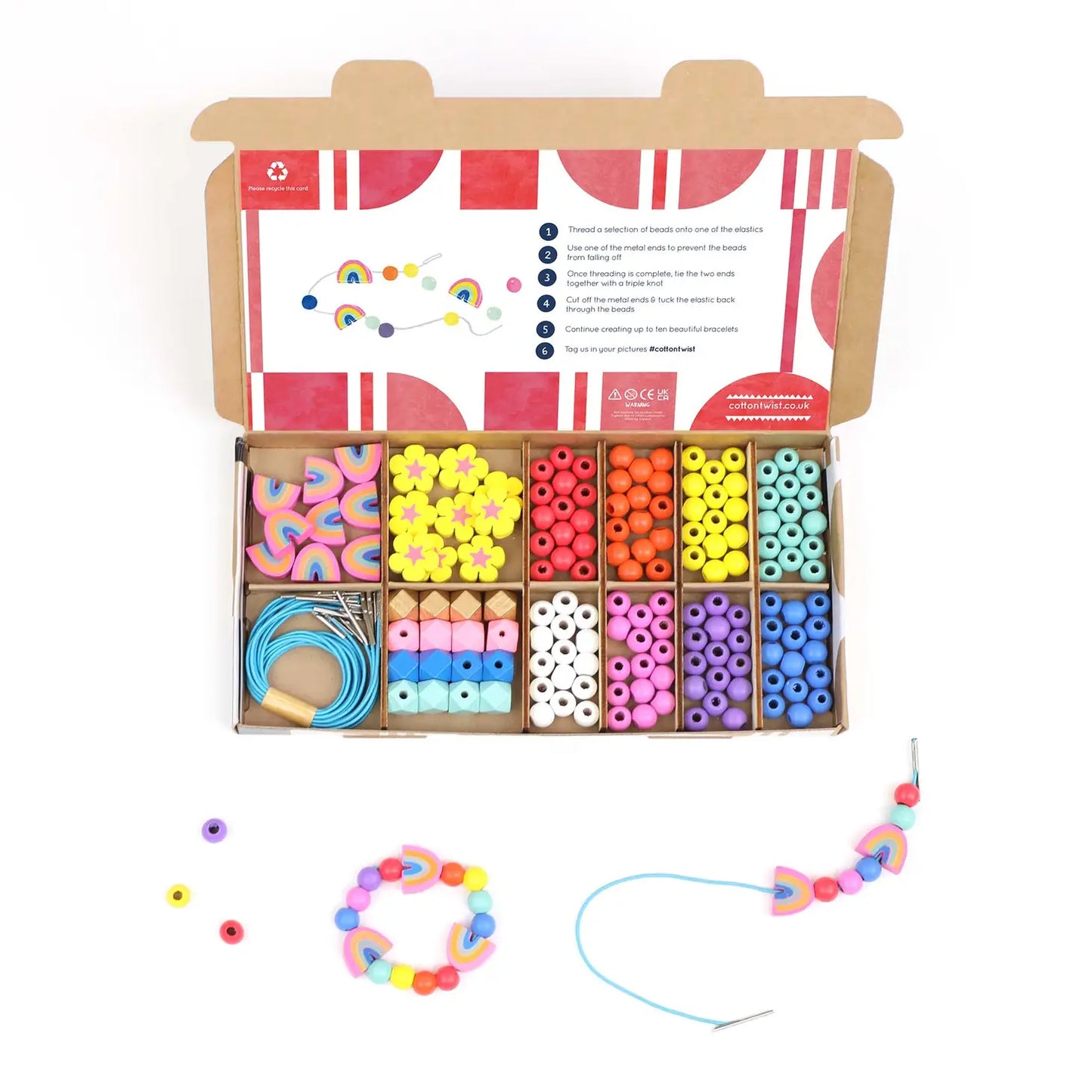 Rainbow & Flower - Bracelet Making Kit