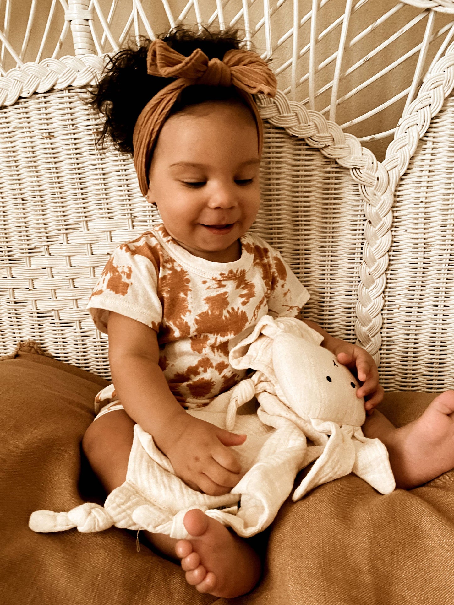 Cuddle Security Blanket Soft Muslin Cotton - Bunny