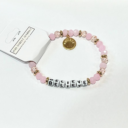 BELIEVE Beaded Bracelet