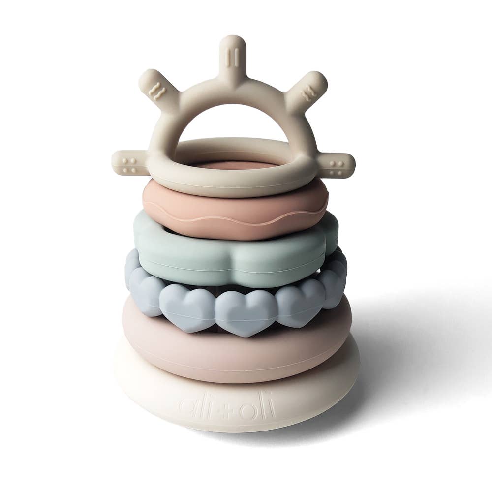 Silicone Stacking Ring Sensory Play Tower Toy