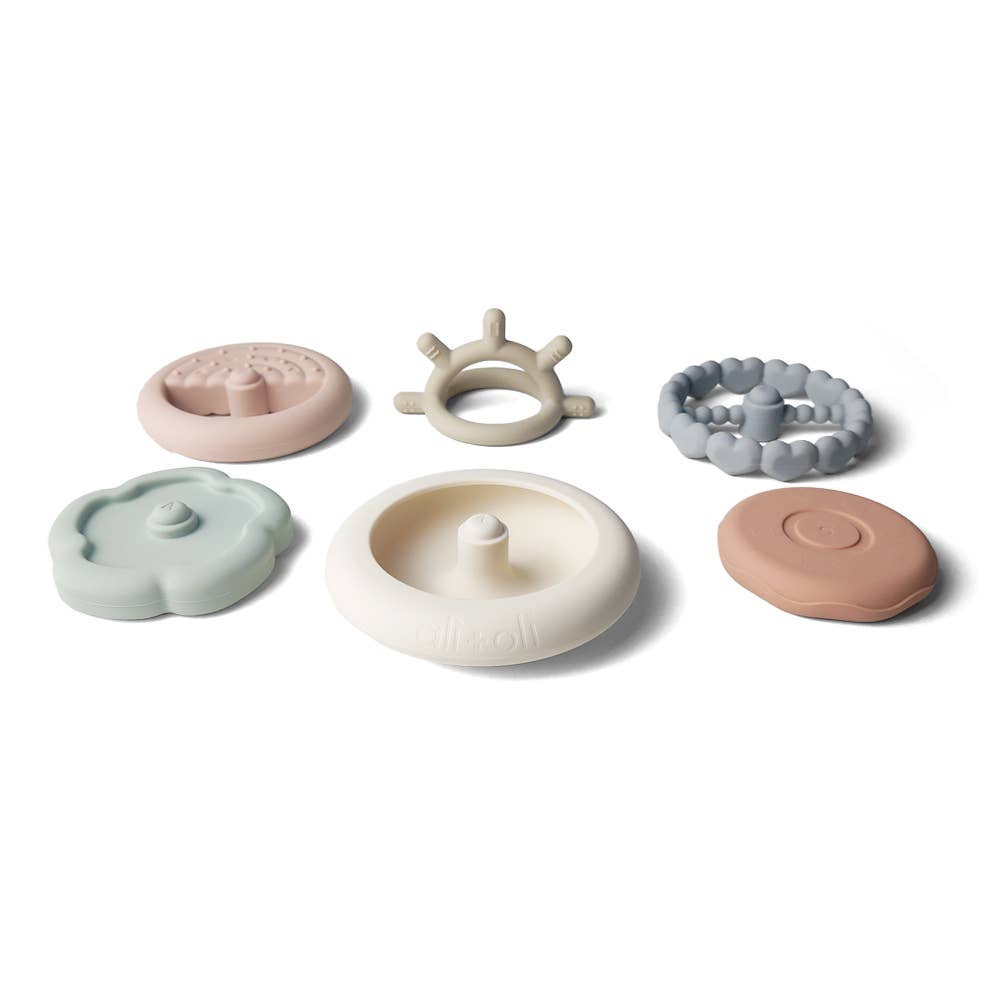 Silicone Stacking Ring Sensory Play Tower Toy