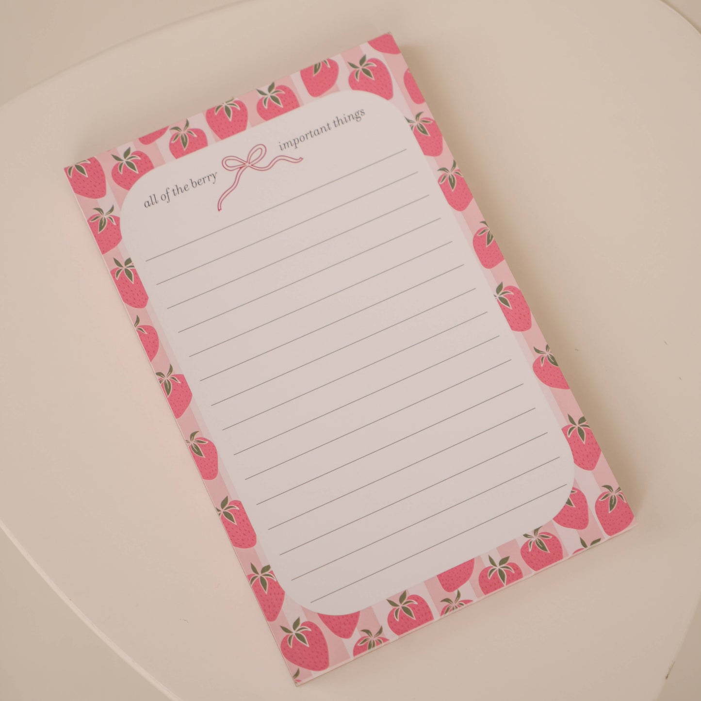 Berry Important Strawberry Notepad