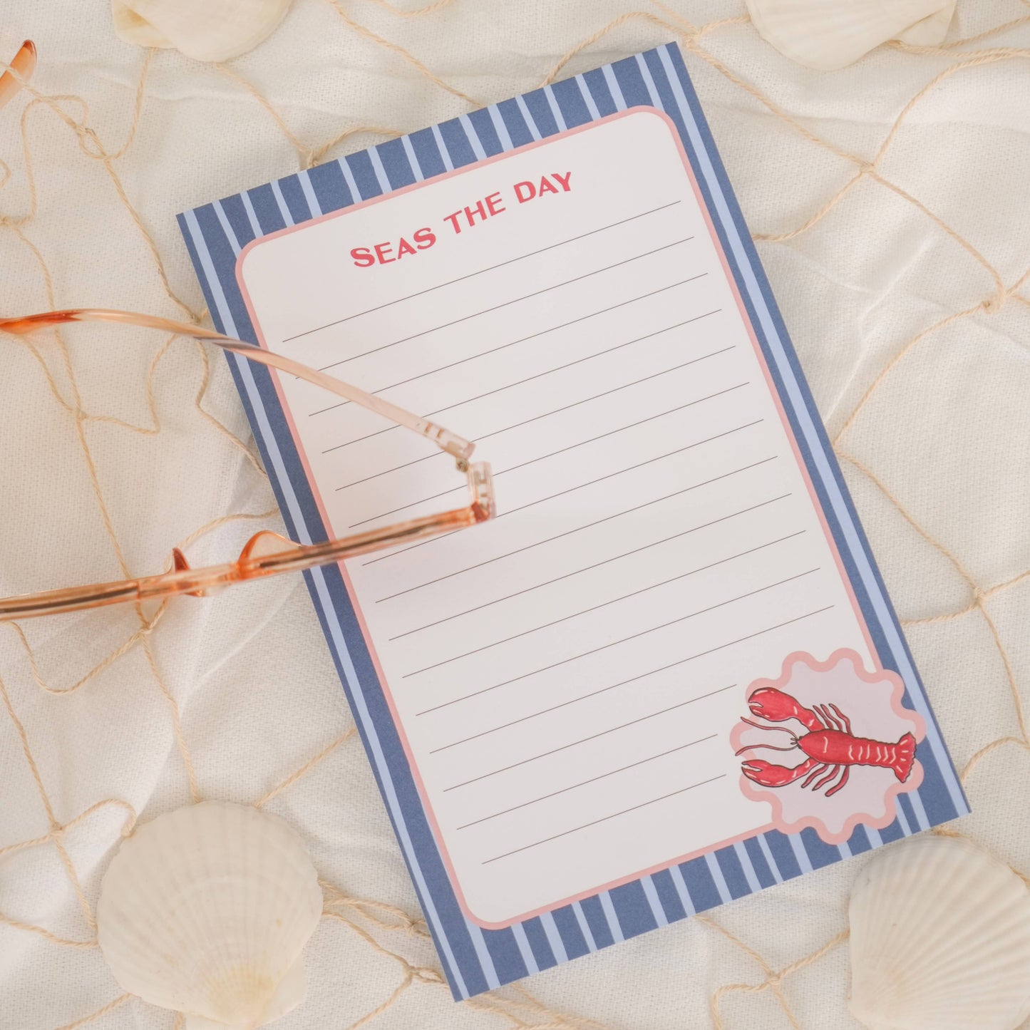 Seas The Day Lobster Notepad