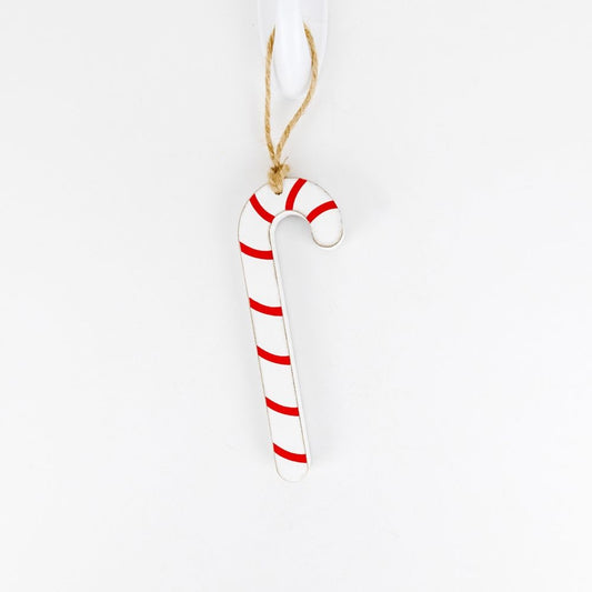 Wood Candy Cane Ornament